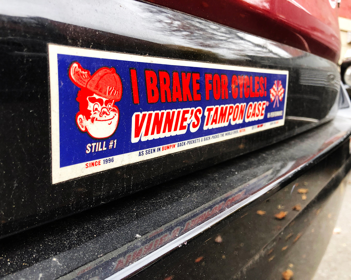 I BRAKE FOR CYCLES Bumper Stumper