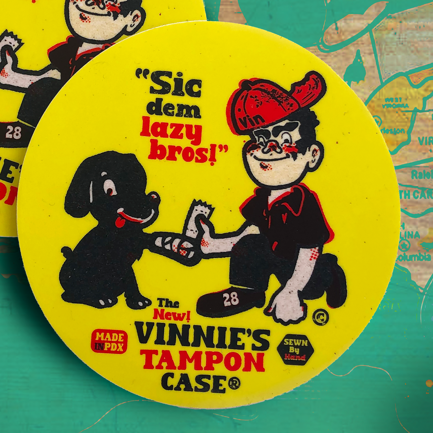 PATCHED-UP PUPPY Sticker